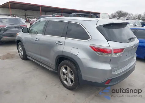 2015 Toyota Highlander Limited V6 z USA, uszkodzony, nr VIN 5TDYKRFH6FS054116